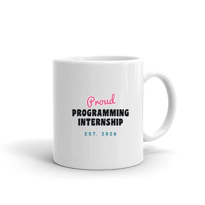 Proud Programming Internship Script & Block mug preview