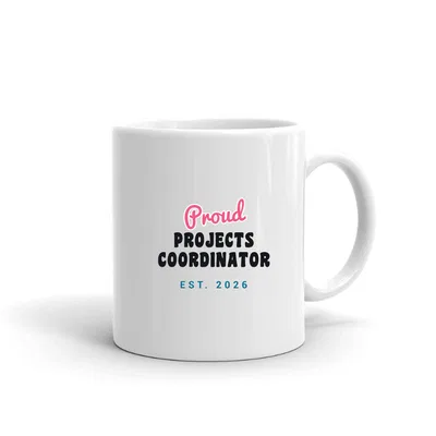 Proud Projects Coordinator Script & Block mug preview