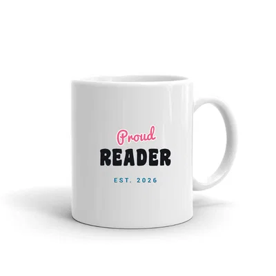 Proud Reader Script & Block mug preview