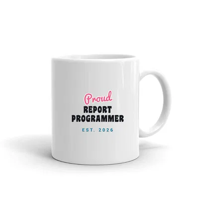 Proud Report Programmer Script & Block mug preview