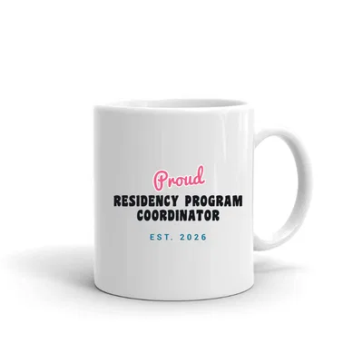Proud Residency Program Coordinator Script & Block mug preview