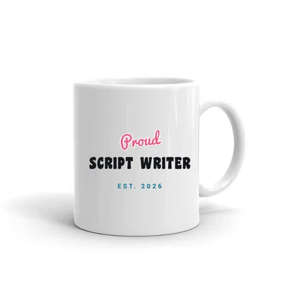 Proud Script Writer Script & Block mug preview