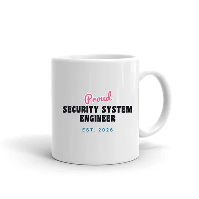 Proud Security System Engineer Script & Block mug preview