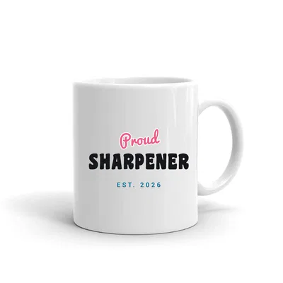 Proud Sharpener Script & Block mug preview
