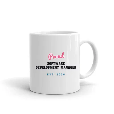 Proud Software Development Manager Script & Block mug preview