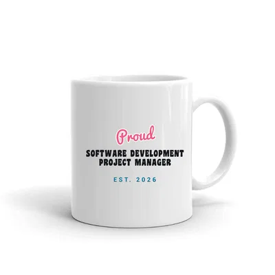 Proud Software Development Project Manager Script & Block mug preview