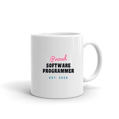 Proud Software Programmer Script & Block mug preview