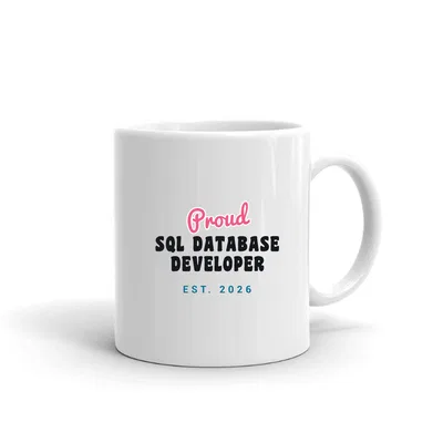 Proud Sql Database Developer Script & Block mug preview