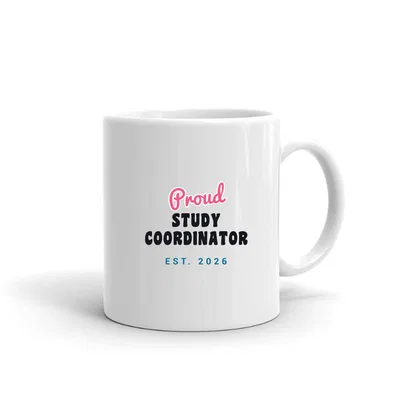 Proud Study Coordinator Script & Block mug preview