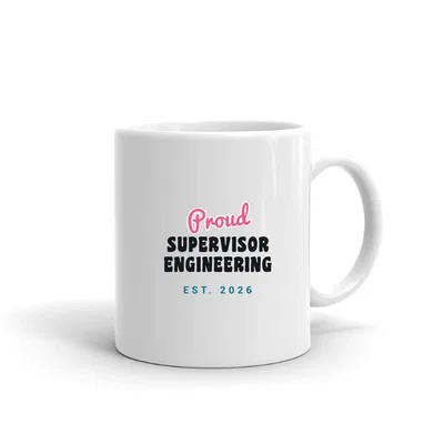 Proud Supervisor Engineering Script & Block mug preview