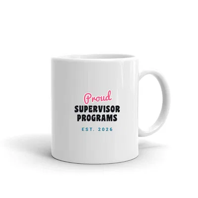 Proud Supervisor Programs Script & Block mug preview