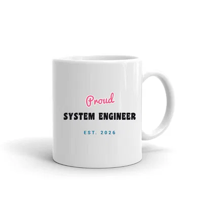 Proud System Engineer Script & Block mug preview