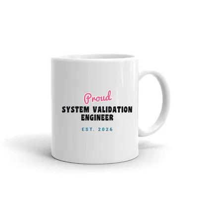 Proud System Validation Engineer Script & Block mug preview