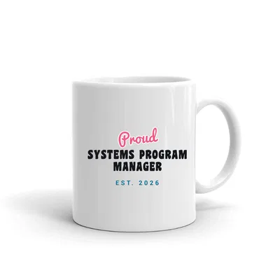 Proud Systems Program Manager Script & Block mug preview