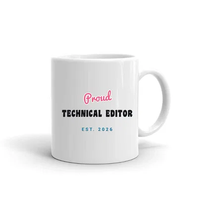 Proud Technical Editor Script & Block mug preview