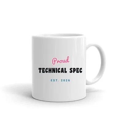 Proud Technical Spec Script & Block mug preview