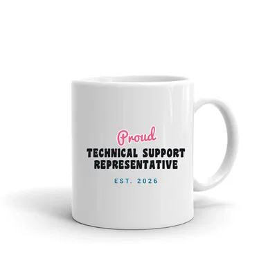 Proud Technical Support Representative Script & Block mug preview