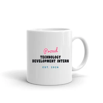 Proud Technology Development Intern Script & Block mug preview