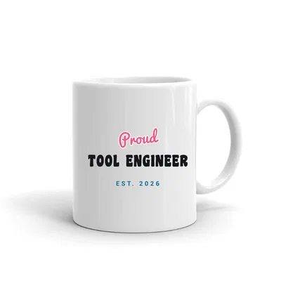 Proud Tool Engineer Script & Block mug preview