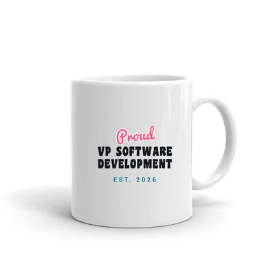Proud Vp Software Development Script & Block mug preview