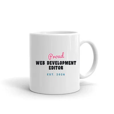 Proud Web Development Editor Script & Block mug preview