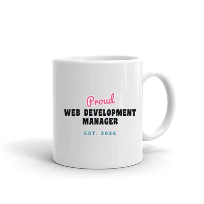 Proud Web Development Manager Script & Block mug preview