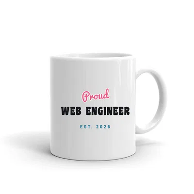 Proud Web Engineer Script & Block mug preview