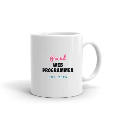 Proud Web Programmer Script & Block mug preview