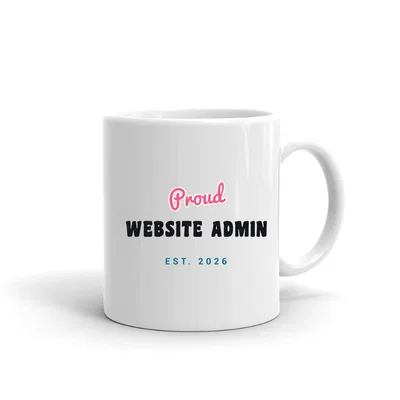 Proud Website Admin Script & Block mug preview