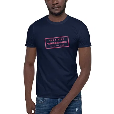 Certified Programming Manager Stamp dark tee preview