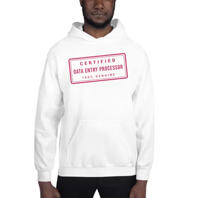 Certified Data Entry Processor Stamp hoodie preview