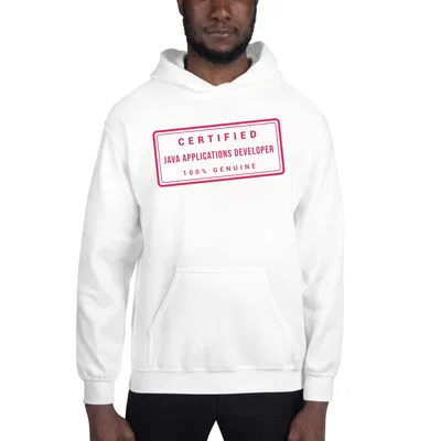 Certified Java Applications Developer Stamp hoodie preview