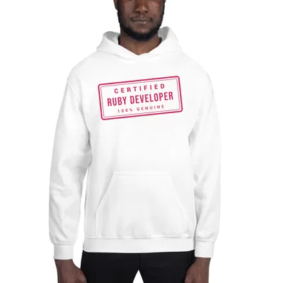 Certified Ruby Developer Stamp hoodie preview