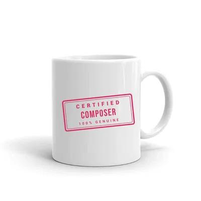 Certified Composer Stamp mug preview