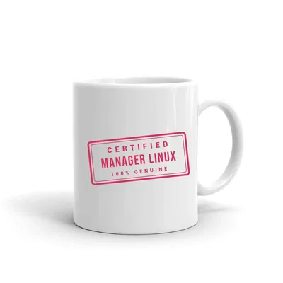 Certified Manager Linux Stamp mug preview