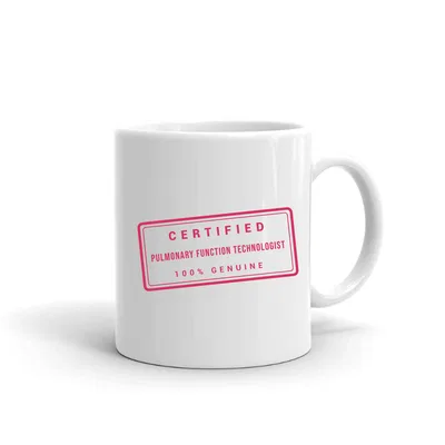 Certified Pulmonary Function Technologist Stamp mug preview