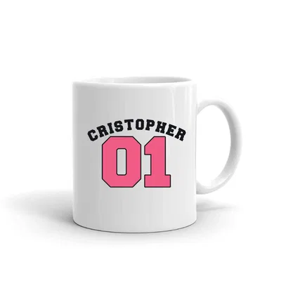 Cristopher Jersey Number mug preview