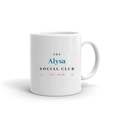 Alysa Social Club mug preview