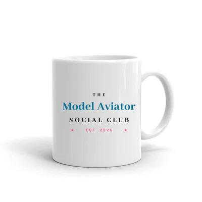 Model Aviator Social Club mug preview