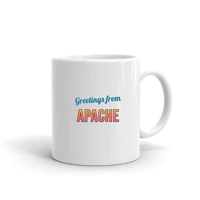 Greetings from Apache Postcard mug preview
