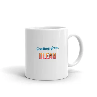 Greetings from Olean Postcard mug preview