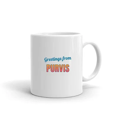 Greetings from Purvis Postcard mug preview