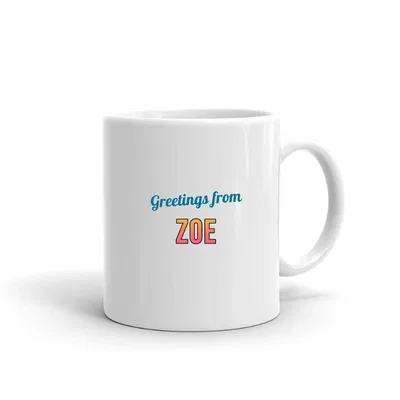 Greetings from Zoe Postcard mug preview
