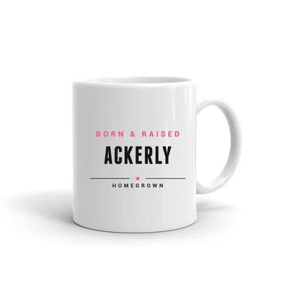 Ackerly Born & Raised mug preview
