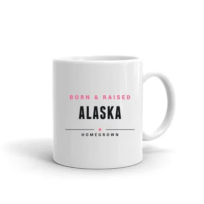 Alaska Born & Raised mug preview
