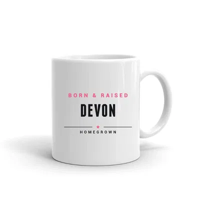 Devon Born & Raised mug preview
