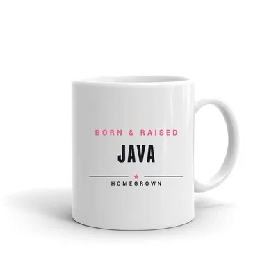 Java Born & Raised mug preview