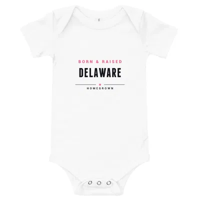 Delaware Born & Raised onesie preview