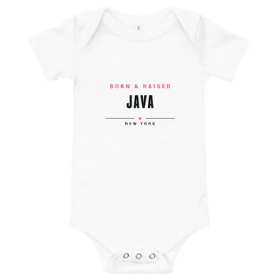 Java Born & Raised onesie preview