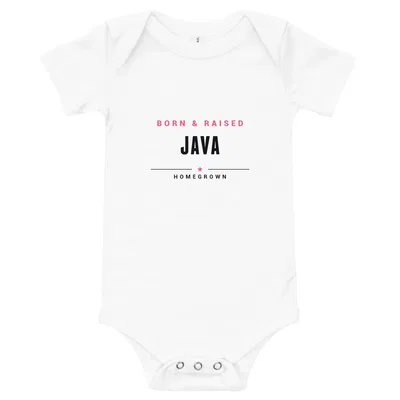 Java Born & Raised onesie preview